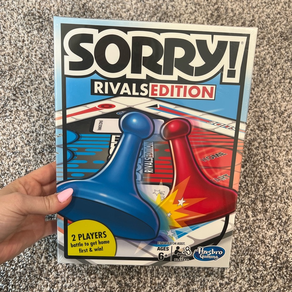 Hasbro Sorry! Rivals Edition Board Game.